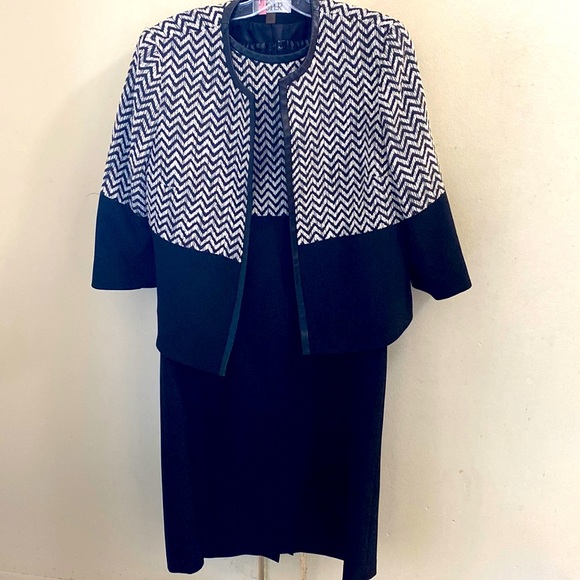 KASPER two pics jacket dress knee length - Picture 1 of 10